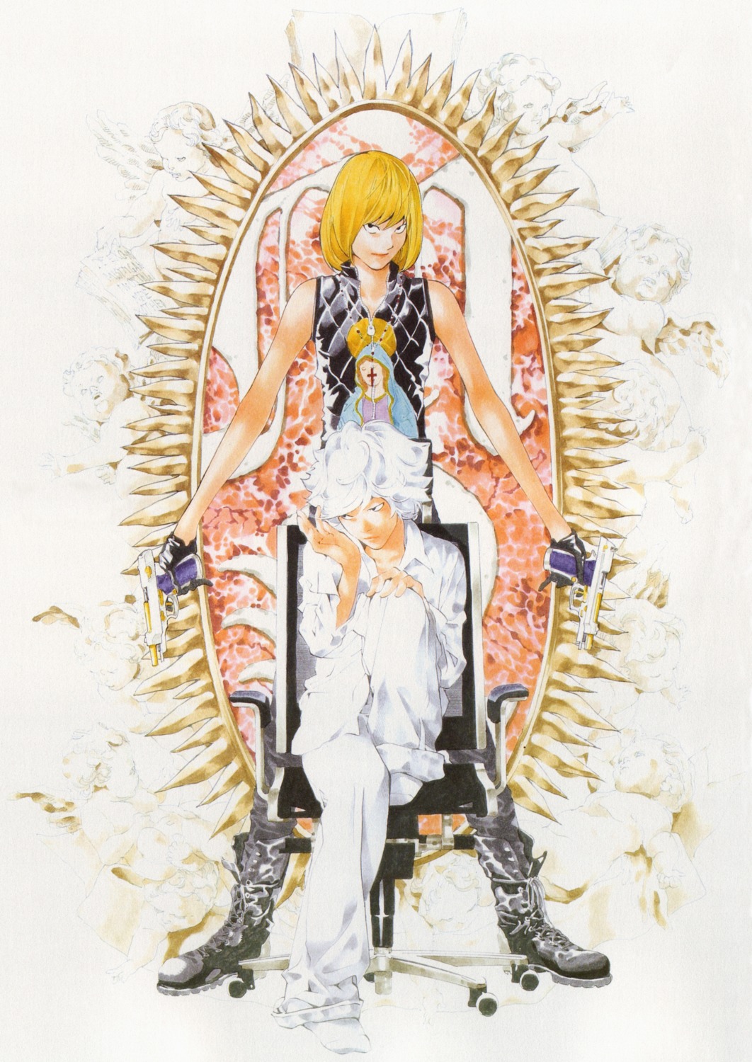 Obata Takeshi Death Note Mello Near Male 25419 Yande Re